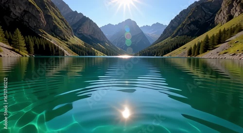 lake in the mountains