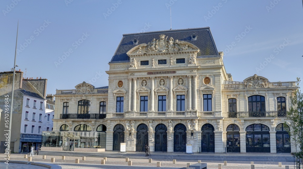 Obraz premium centre-ville de Cherbourg en Normandie