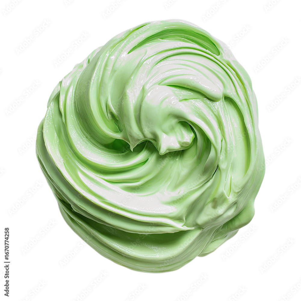 Obraz premium Pale Green Slime Texture isolated on transparent background