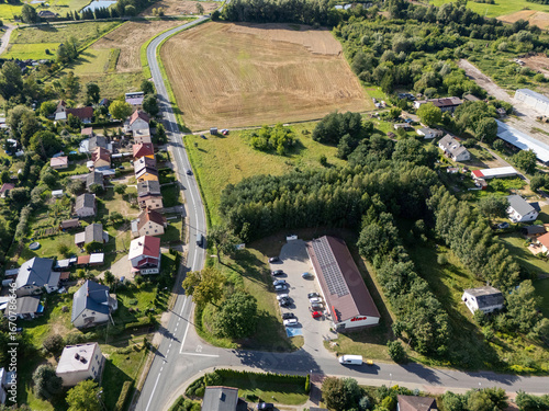 Fototapeta Naklejka Na Ścianę i Meble -  Krajobraz polskiej wsi na Warmii