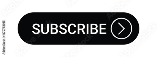 Subscribe text sign. web button template shop now. rectangle stroke black color