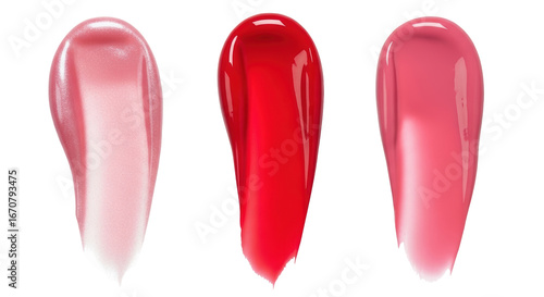 Obraz na płótnie Isolated Lip Gloss Swatches