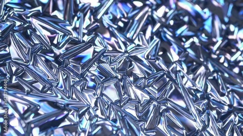 Abstract Pattern and Background Composed of Crystalline Ice Formations