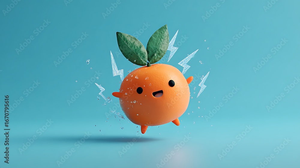 Obraz premium 3d illustration of electric fruit
