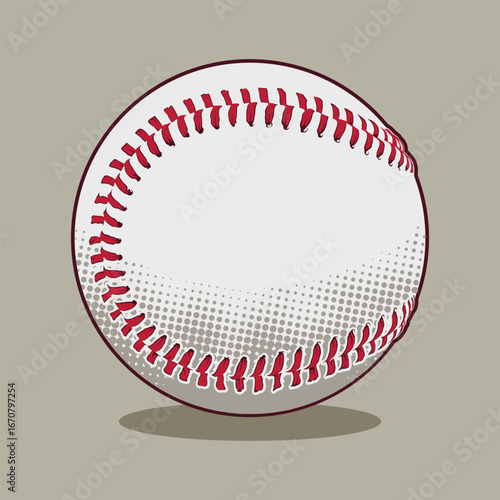 Neat detailed halftone Baseball