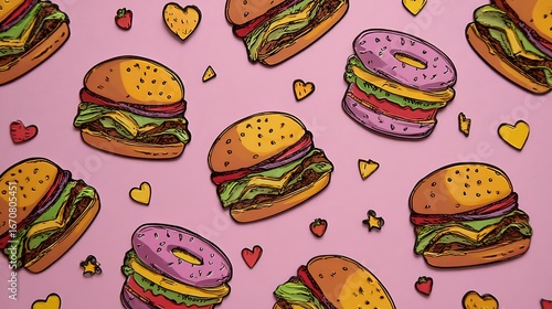 burger food sticker image