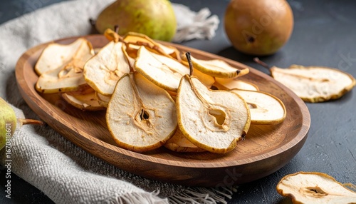 Sliced dried pears 
