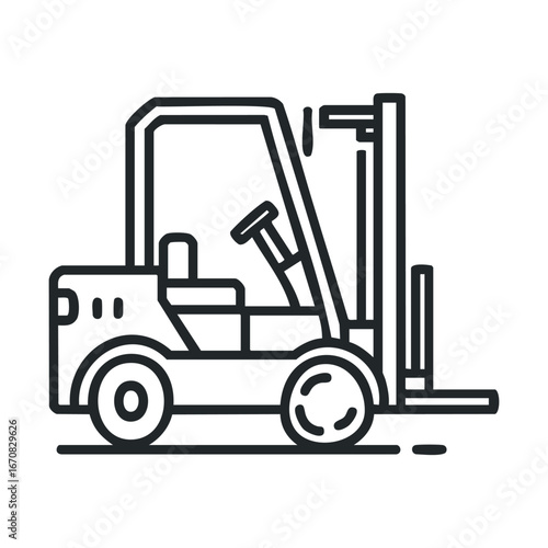 Forklift transportation in logistics and warehouse operations