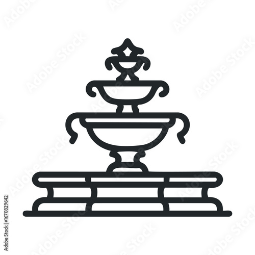 Elegant garden fountain with tiers for outdoor beauty and relaxation