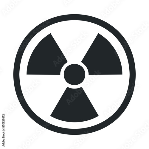 Symbol representing radiation danger in safety awareness