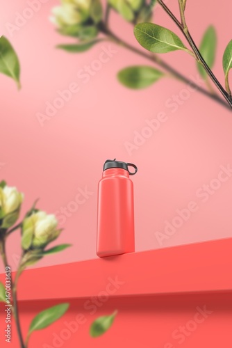 Wallpaper Mural Red and eco-friendly product mockup Torontodigital.ca