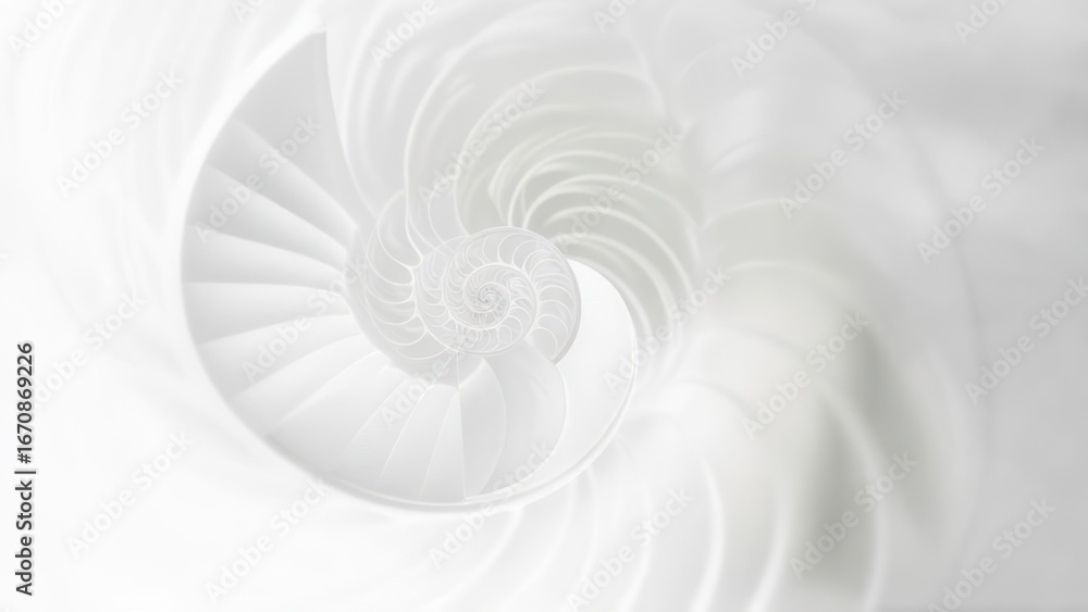 Obraz premium Abstract spiral shell