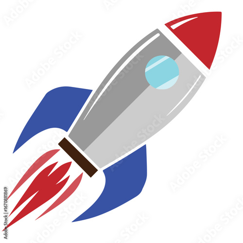 rocket, vector illustration of rocket 