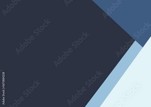 Minimalist Blue Abstract Background with Overlapping Shapes