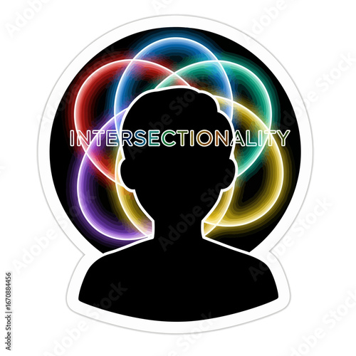 Intersectionality vector art concept illustration