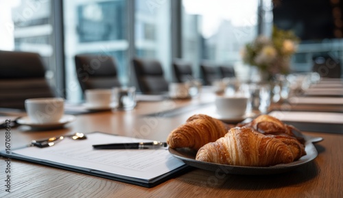 Meeting room breakfast
