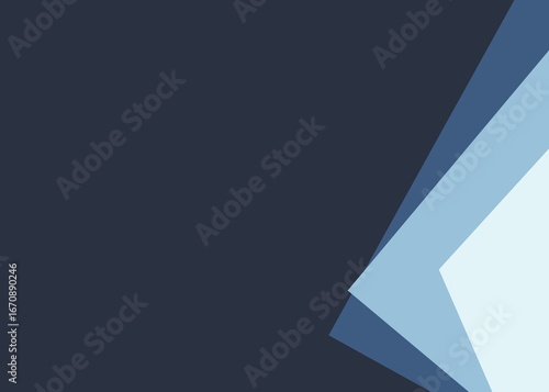 Minimalist Abstract Blue Pattern with Shapes