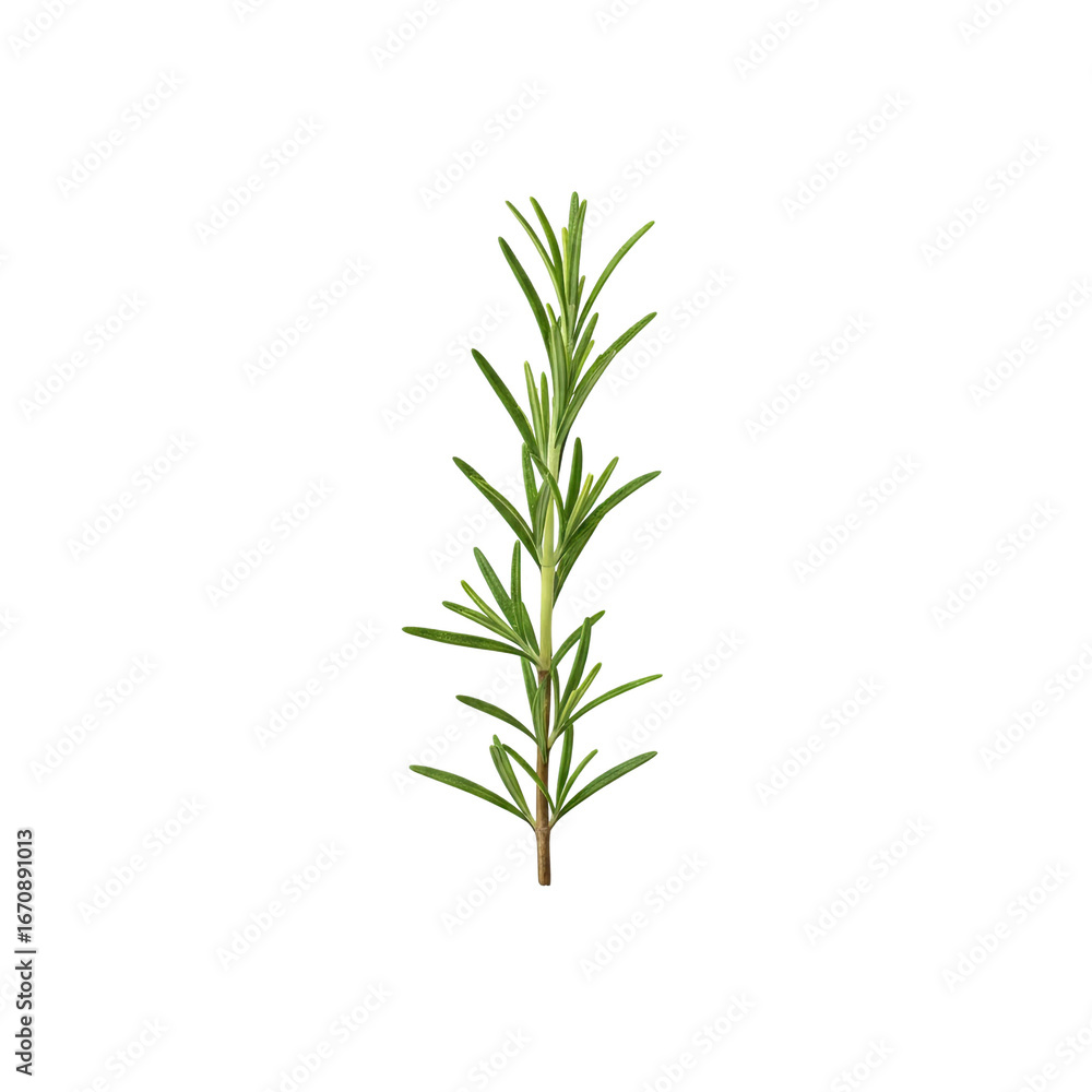 Fototapeta premium Fresh rosemary sprig ready for culinary use enhancing flavor and aroma in cooking