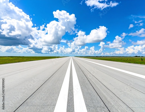 Wallpaper Mural Runway to Blue Sky. Torontodigital.ca