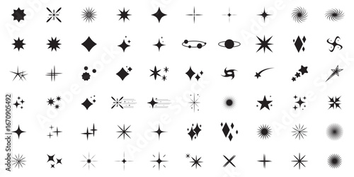 Shine star sparkle vector set. Sparkle star icons. Shine icon. Stars sparkle doodles vector. Set sparkles star symbols vector. Bright sparkle, star sparkle, shiny flash star. Star shine sparkle icon 