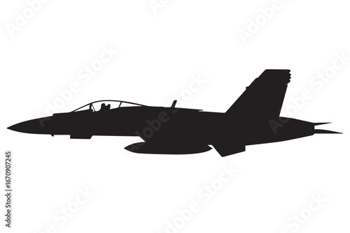 f18 hornet navy jet silhouette vector art for airforce and marinecorps inspired modern military illustration