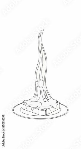 Welsh rarebit day rarebit galês vector 3 of september vector illustration of toast with dripping substance drawing food art line art breakfast snack dessert design graphic