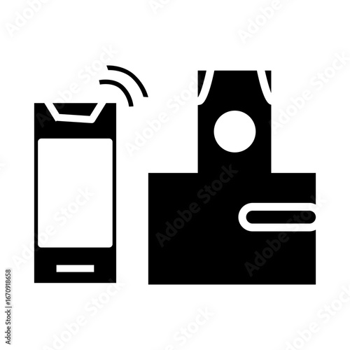 illustration of a ewallet with mobile phone vector