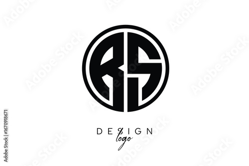 Free Download RZ Circular Monogram Logo Modern Black & White Emblem for Luxury Branding & Elegant Visual Identity - GFXLoad
