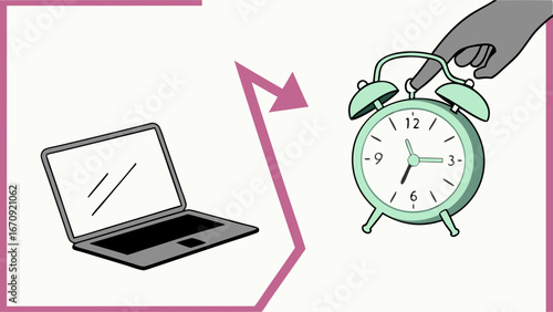 Work-Life Balance Concept Image.