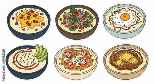 National grits for breakfast day september 2nd vector delicious grits recipes collection featuring cheese grits shrimp grits and breakfast grits ideas for food lovers