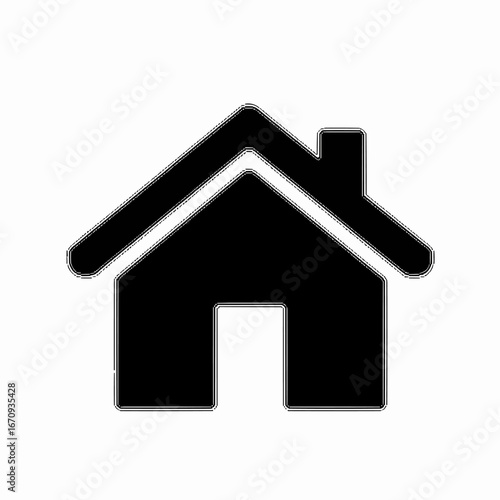 House Vector Illustration Icon A Simple Home Symbol for Design