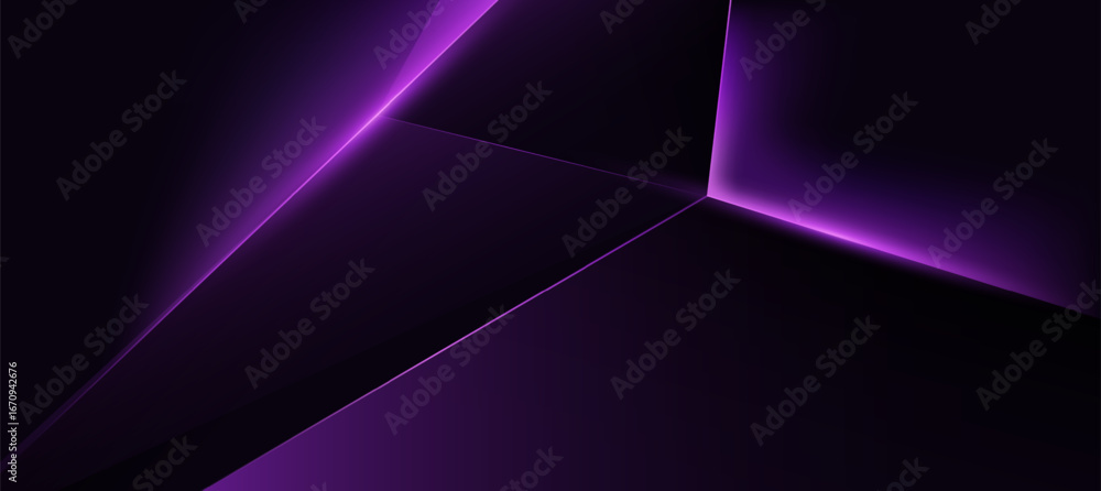 Modern Purple Abstract background with diagonal lines and polygon elegant background and banner business product present