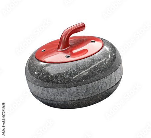 Get ready to sweep with a realistic curling stone, perfect for sports illustrations and winter game promotions and celebrating the ice sports