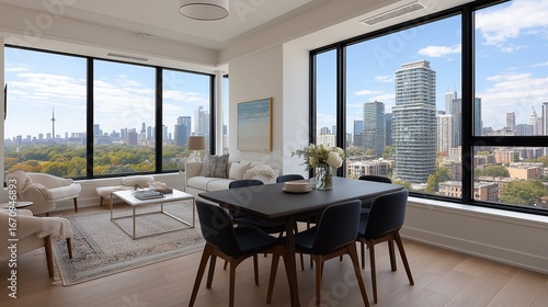 Modern apartment interior w...