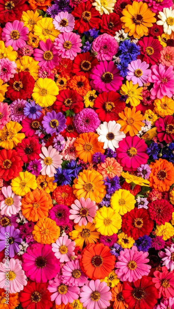 Obraz premium Vibrant flower display