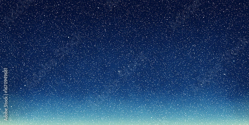 deep blue night sky with st...