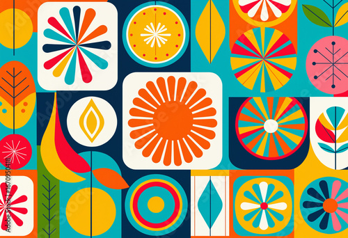 colorful abstract geometric...