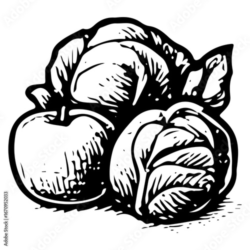 Eco-Friendly Organic Vegetables Icon for Sustainable Farming