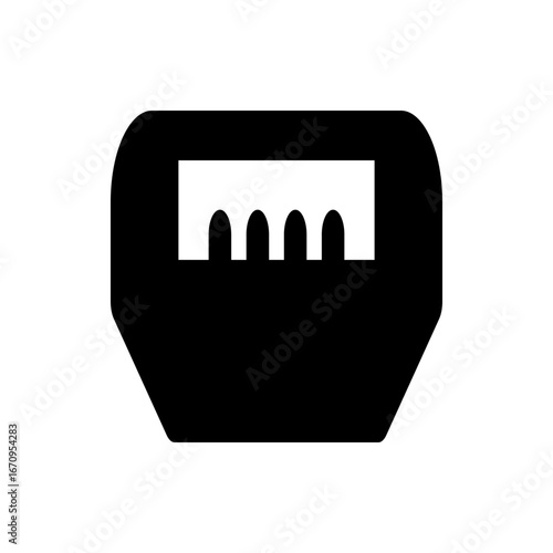 Illustration showing a banjo musical instrument and a cowboy boot in a black and white color scheme design