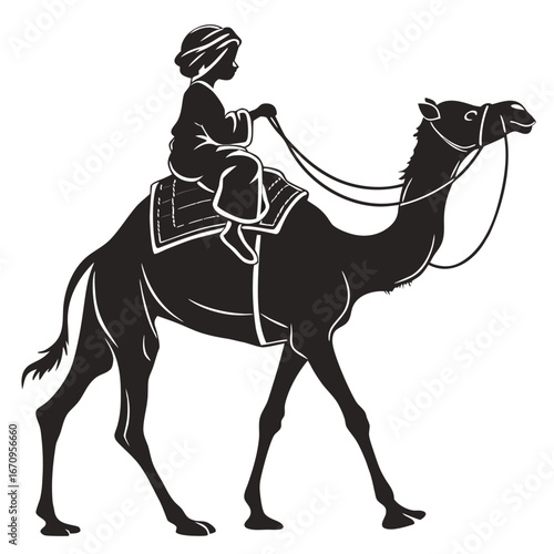 camels in the desert