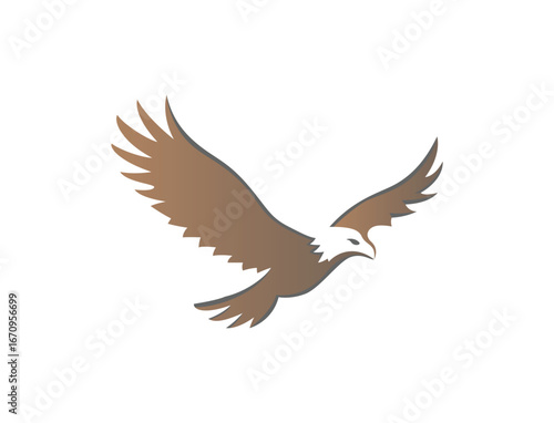 Flying eagle symbol logo