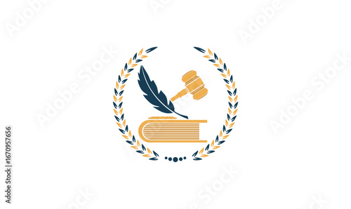 Lawyer logo law firm scale of justice