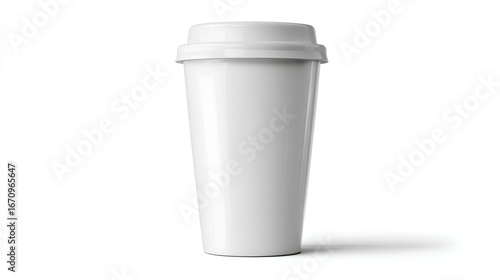 Wallpaper Mural a plastic tumbler with double wall on white background with soft shadow Torontodigital.ca