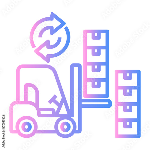 loading Line Gradient Icon