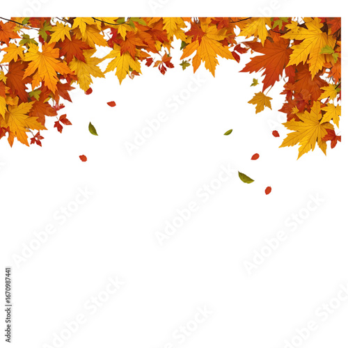 autumn leaves border
