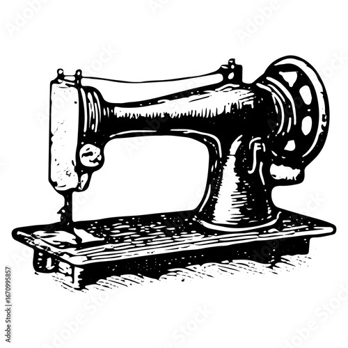 Vintage Sewing Machine for Tailoring and Craft Projects
