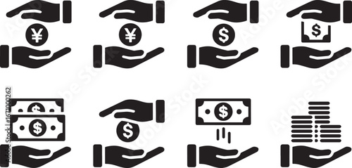Secure Your Finances  Money & Wealth Protection Icons