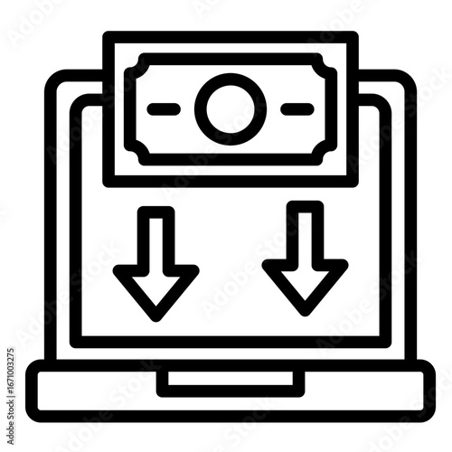 Cash Flow  Icon Element For Design
