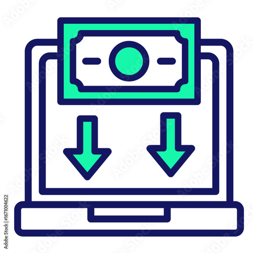 Cash Flow  Icon Element For Design