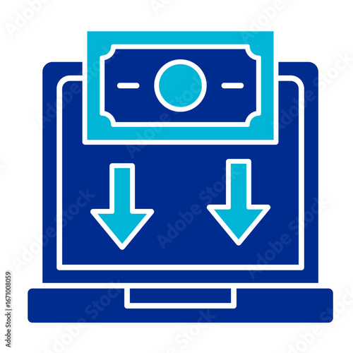Cash Flow  Icon Element For Design
